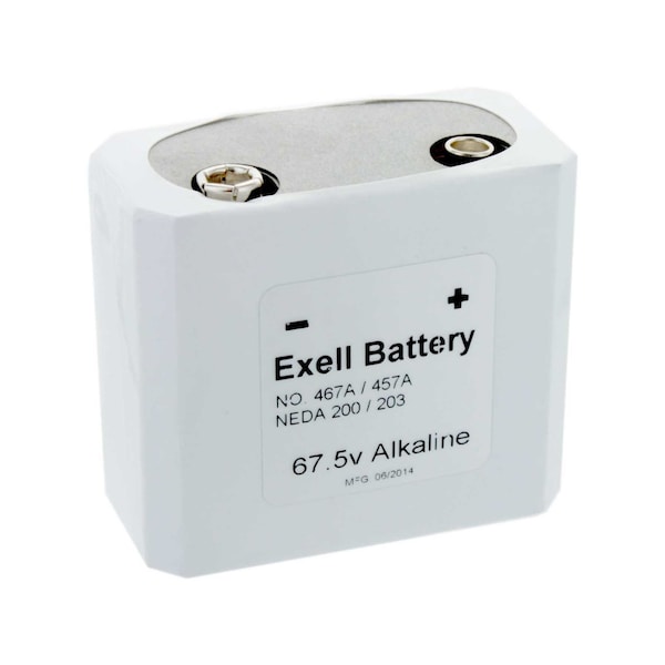 Battery 457/467 67.5V Alkaline Battery NEDA 203 Replaces ER457
